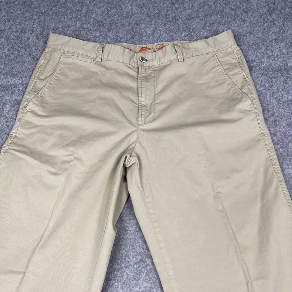 Tommy Bahama Performance 5-Pocket‎ Pants Mens 35x32 Khaki